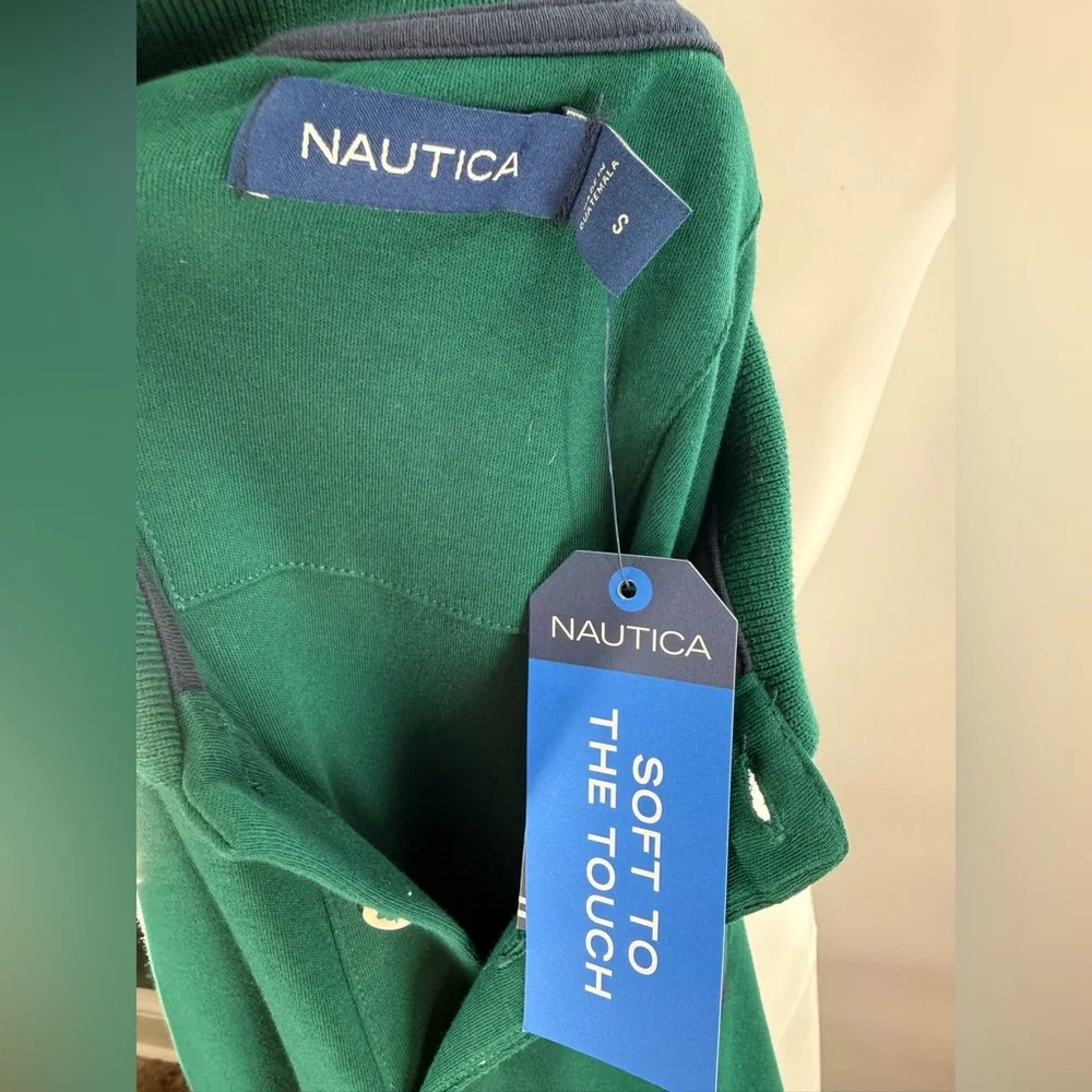 NWT Nautica Tipped Collar Polo